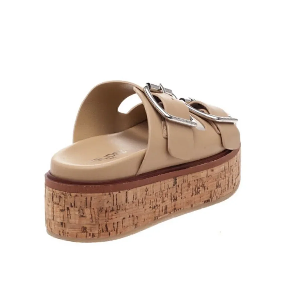 J/Slides NYC BELINDA Sand Leather Sandals MSRP: $169.00